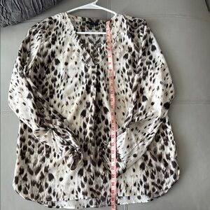 The Limited Cream Relaxed 3/4 Sleeve Blouse